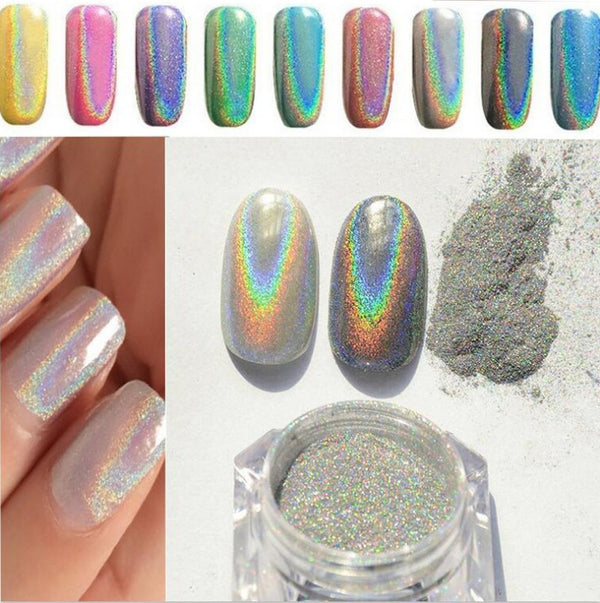 Nail Rainbow Powder Laser Mirror Powder - Harmonifa