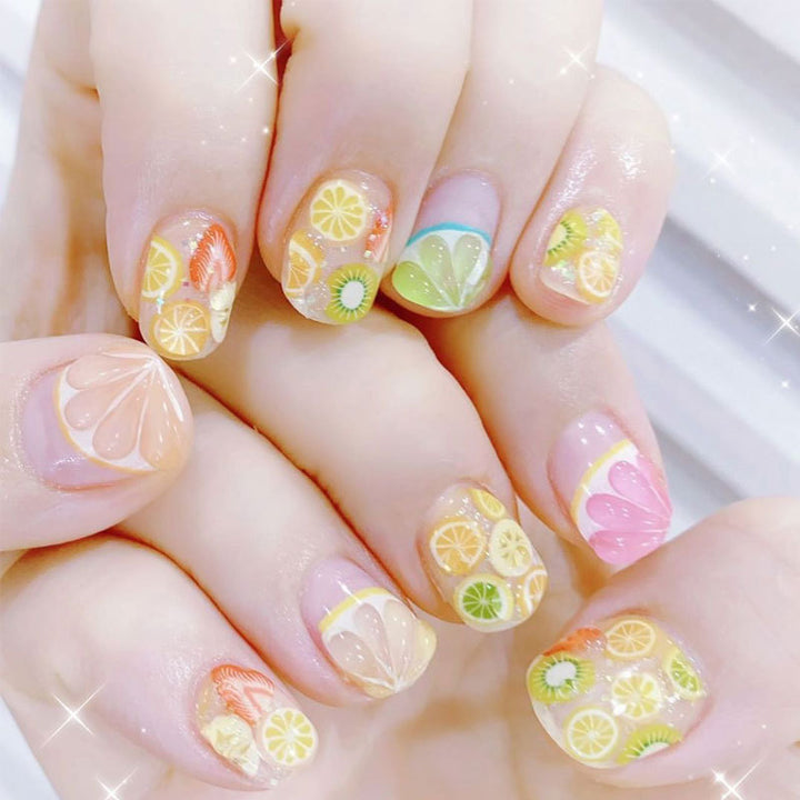 Manicure Ornament Handmade DIY Crystal Mud Clay Flower Fruit Slice - Harmonifa