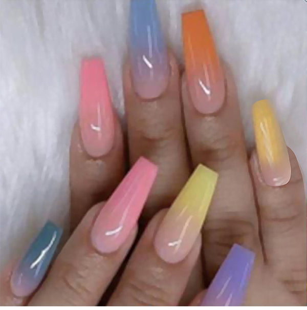 Long Ballet Nails With Flat And Pointed Water Droplets - Harmonifa