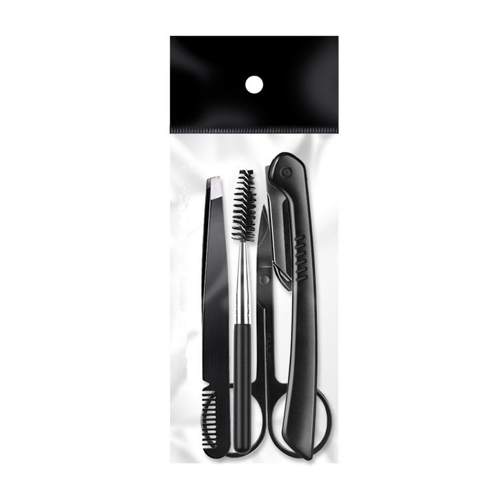 Beauty Tools Black Eyebrow Trimming Set - Harmonifa