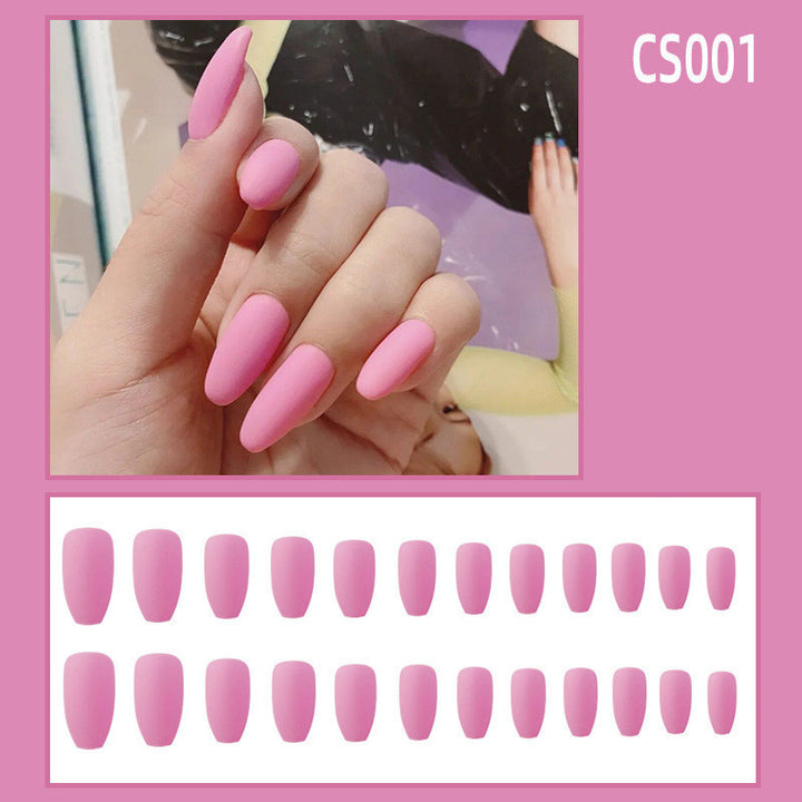 Fake Nails Wear Nails Autumn And Winter Frosted Personality Waterproof Ballet Nails - Harmonifa