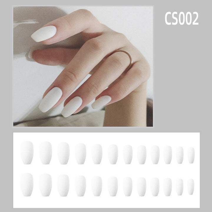 Fake Nails Wear Nails Autumn And Winter Frosted Personality Waterproof Ballet Nails - Harmonifa