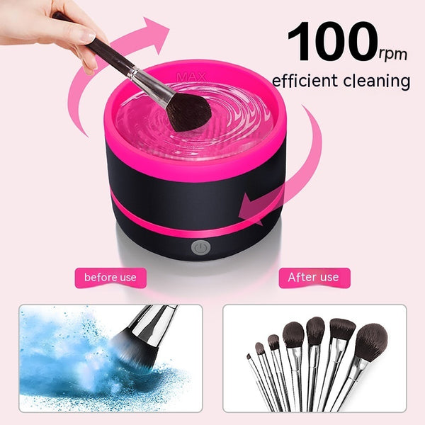 Electric Cosmetic Brush Cleaning Device with Type-C Connectivity - Harmonifa