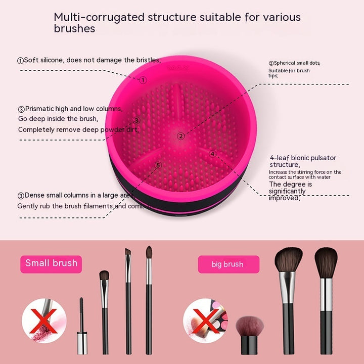 Electric Cosmetic Brush Cleaning Device with Type-C Connectivity - Harmonifa