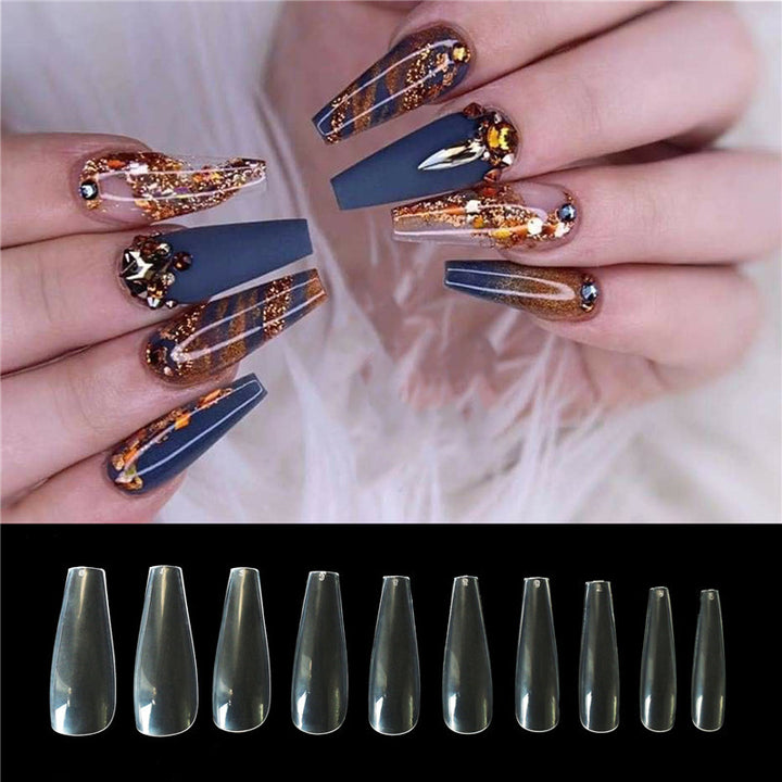 500 tablets of transparent natural color ballet fake nails - Harmonifa