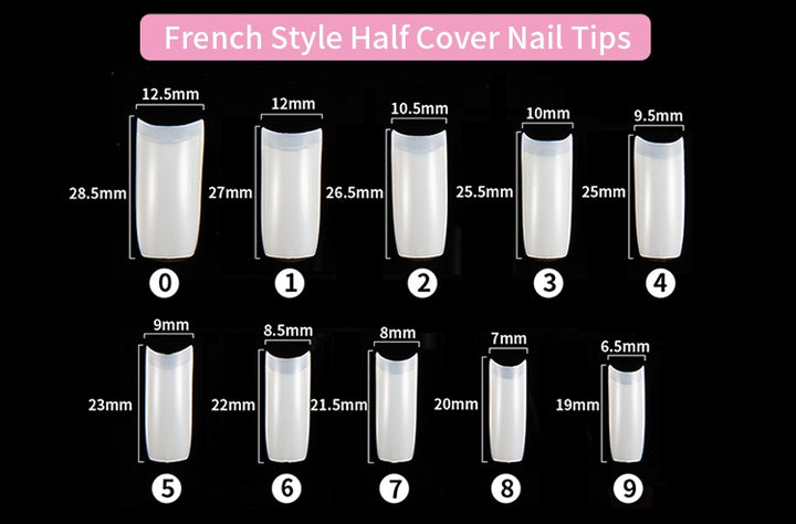 500 French nails - Harmonifa