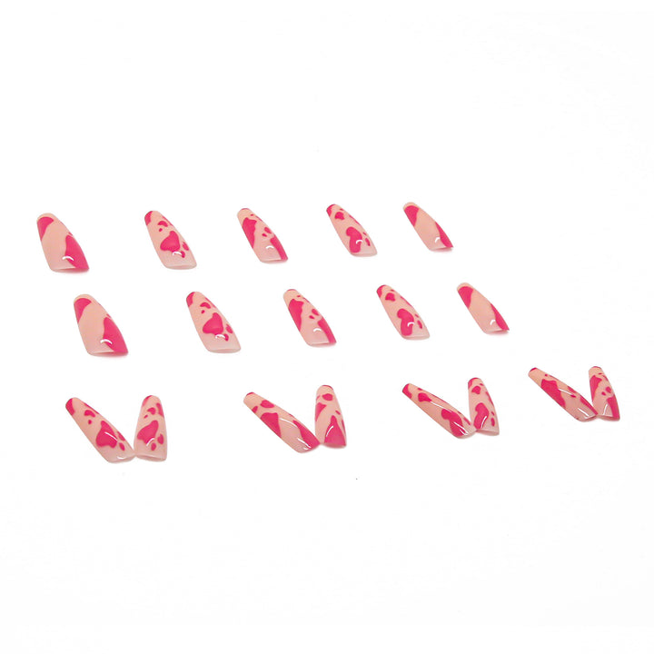 Set of 24 Long Ballet Shaped Nails, suitable for European and American styles - Harmonifa