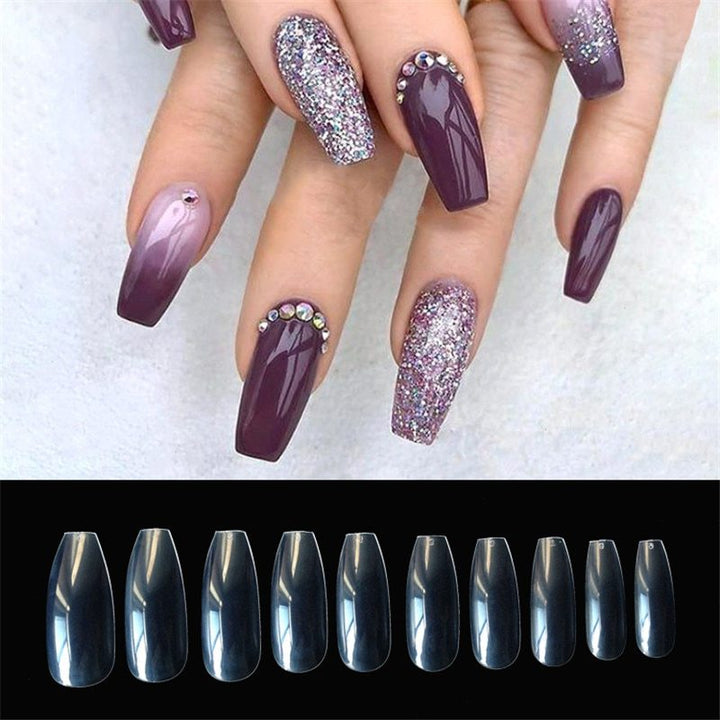 500 transparent / natural fake nails - Harmonifa