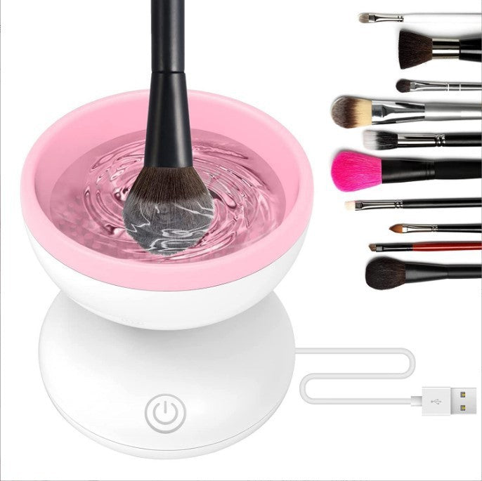 Electric Makeup Brush Cleaner Machine Portable Automatic USB Cosmetic Brush Cleaner Tools For All Size Beauty Makeup Brushes Set - Harmonifa