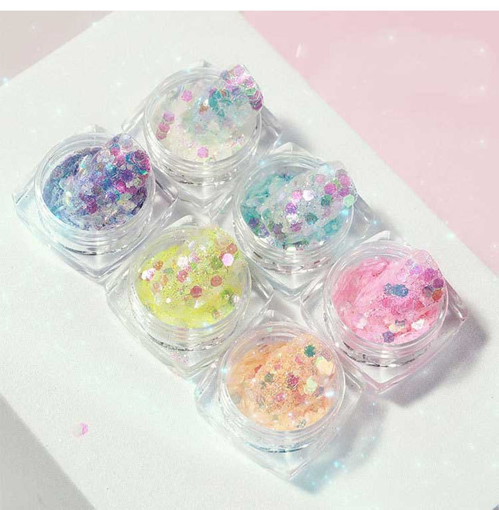 Nail Art Luminous Symphony Glitter Sequin Set - Harmonifa