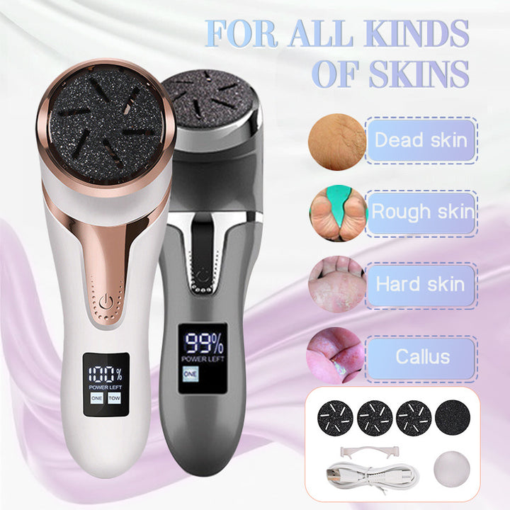 LCD Digital Display Electric Vacuum Cleaner Foot Scrubber Exfoliating Pedicure Beauty Supplies Gadgets - Harmonifa